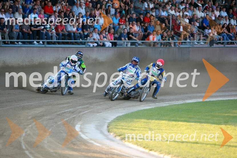 Tomasz Rempala, Poljska, Andriy Karpov, Ukrajina, Matej Žagar, Slovenija in Martin Malek, ČeškaSPEEDWAY, EP polfinale