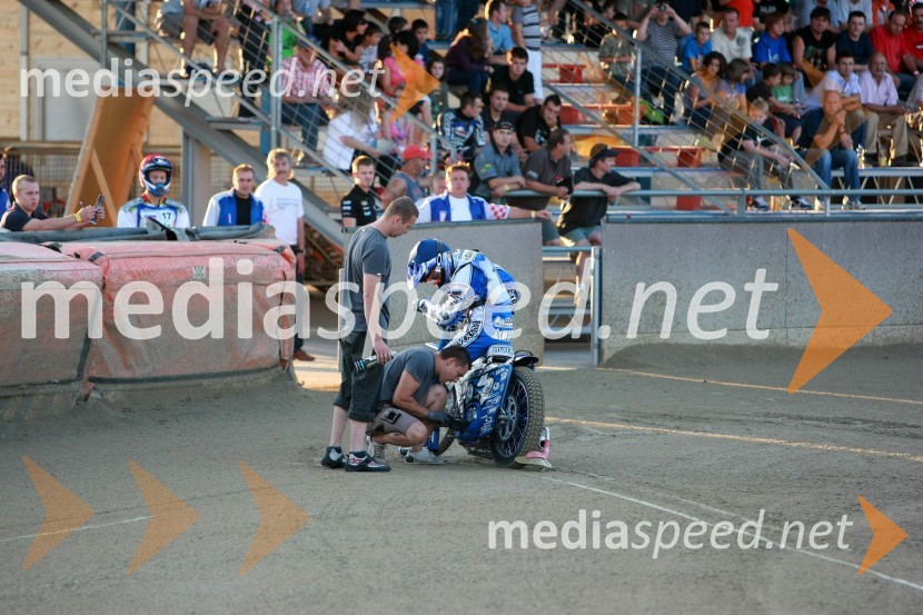 Tomasz Rempala, Poljska, Andriy Karpov, Ukrajina, Matej Žagar, Slovenija in Martin Malek, ČeškaSPEEDWAY, EP polfinale