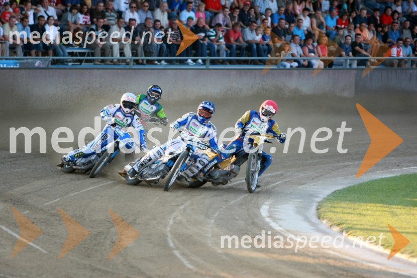 Tomasz Rempala, Poljska, Andriy Karpov, Ukrajina, Matej Žagar, Slovenija in Martin Malek, ČeškaSPEEDWAY, EP polfinale