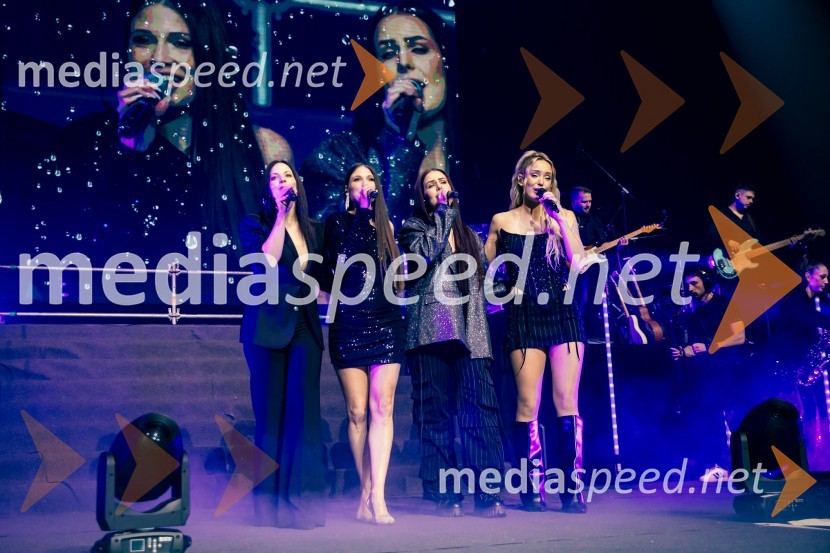  Kim Bedene;  Katja Mihelčič, Miss Tv3 Medias 2014;  Nika Krmec;  Ines Erbus, pevkaInes Erbus, veliki koncert z gosti ob 10. obletnici