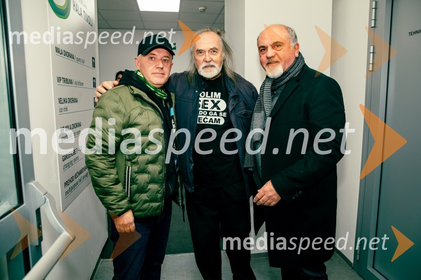  Dušan Erbus;  Dragan  Bulič, glasbeni urednik;  Goran  ŠaracInes Erbus, veliki koncert z gosti ob 10. obletnici