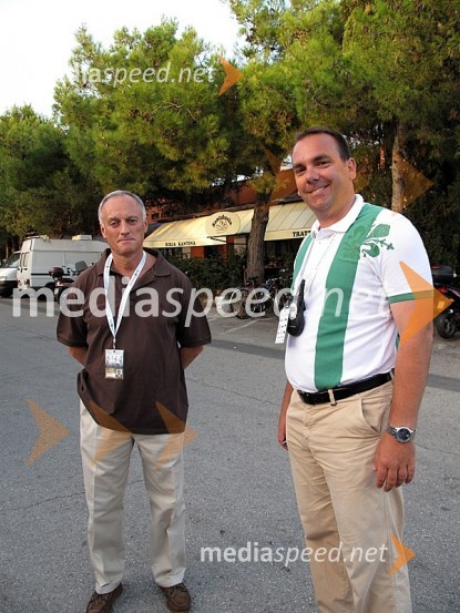 Ezio Salvai, predsednik uprave Banke Koper in Andrej Bizjak, direktor Banka Koper SloveniaSlovenian open 2009, finale