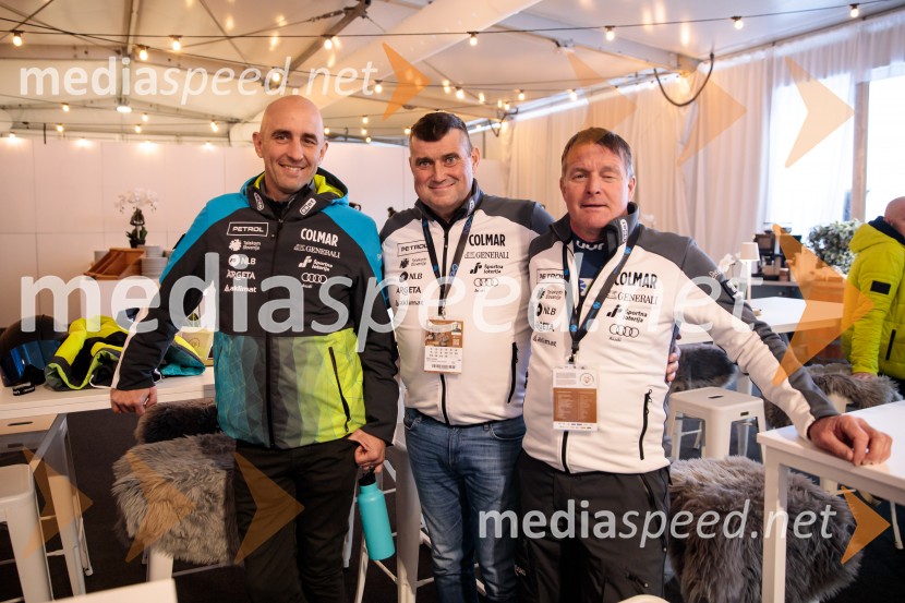  Jožko Križan, strateg v športnem marketingu, Smučarska zveza Slovenije;  Janez Bijol,  direktor podjetja Bijol d.o.o., predsednik Zbora alpskih disciplin, Smučarska zveza Slovenije;  ... Novinarska konferenca slovenske smučarske reprezentance pred žensko tekmo svetovnega pokala