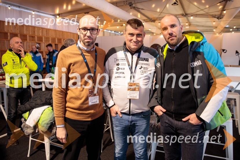  Luka Steiner, predsednik, Smučarska zveza Slovenije;  Janez Bijol,  direktor podjetja Bijol d.o.o., predsednik Zbora alpskih disciplin, Smučarska zveza Slovenije;  Uroš Zupan, direktor, Smučarska zveza Slovenije Novinarska konferenca slovenske smučarske reprezentance pred žensko tekmo svetovnega pokala