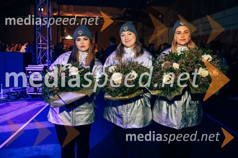 Sobotna podelitev in žreb, Svetovni pokal v alpskem smučanju za ženske Kranjska Gora 2025