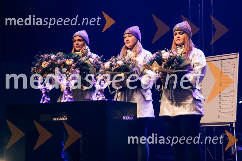 Sobotna podelitev in žreb, Svetovni pokal v alpskem smučanju za ženske Kranjska Gora 2025