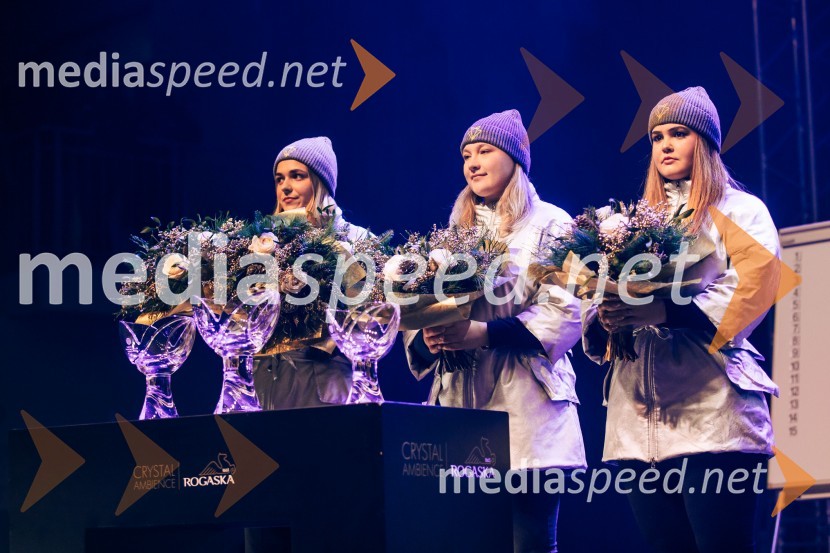 Sobotna podelitev in žreb, Svetovni pokal v alpskem smučanju za ženske Kranjska Gora 2025