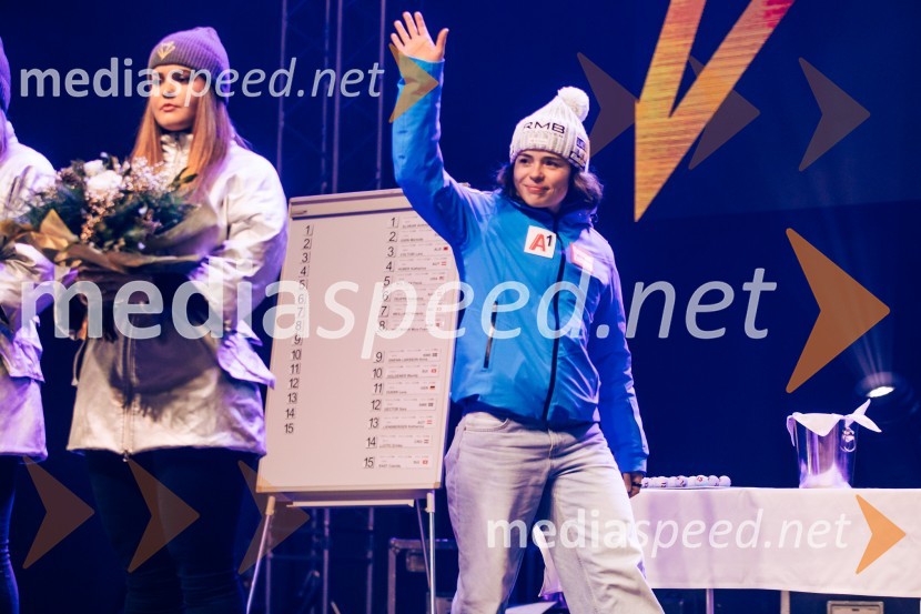  ... ;  Julia Scheib, smučarka (Avstrija)Sobotna podelitev in žreb, Svetovni pokal v alpskem smučanju za ženske Kranjska Gora 2025