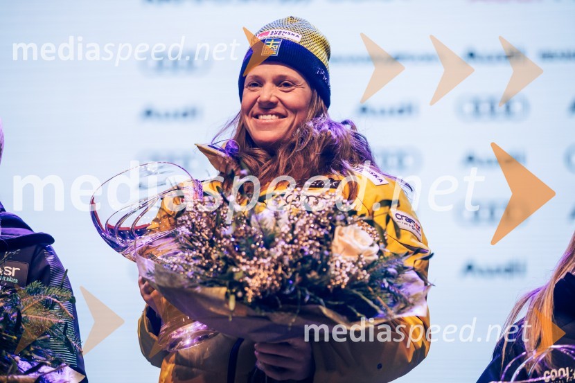  Sara Hector, smučarka (Švedska)Sobotna podelitev in žreb, Svetovni pokal v alpskem smučanju za ženske Kranjska Gora 2025