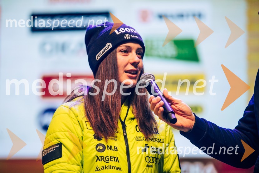  Andreja  Slokar, smučarkaSobotna podelitev in žreb, Svetovni pokal v alpskem smučanju za ženske Kranjska Gora 2025