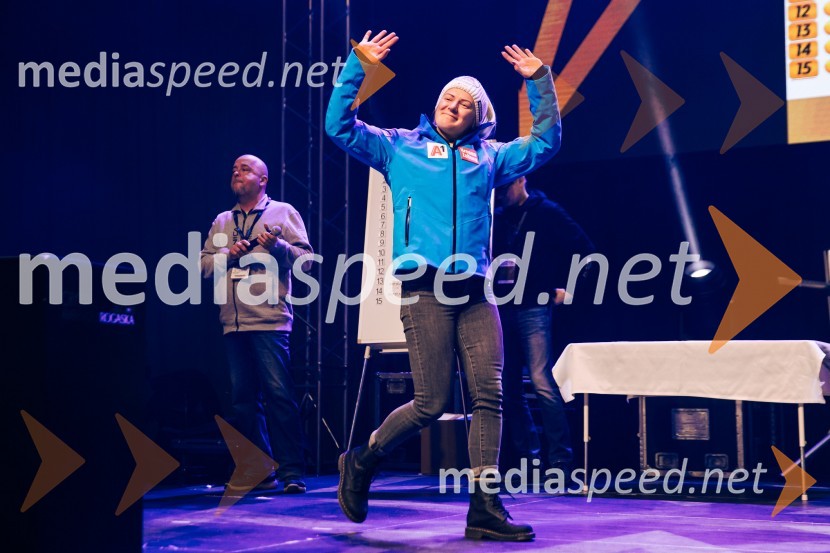  Katharina Truppe, smučarka (Avstrija)Sobotna podelitev in žreb, Svetovni pokal v alpskem smučanju za ženske Kranjska Gora 2025