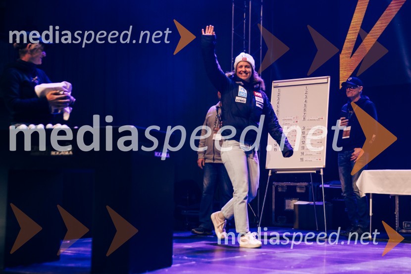  Mina Fuerst Holtmann, smučarka (Norveška)Sobotna podelitev in žreb, Svetovni pokal v alpskem smučanju za ženske Kranjska Gora 2025