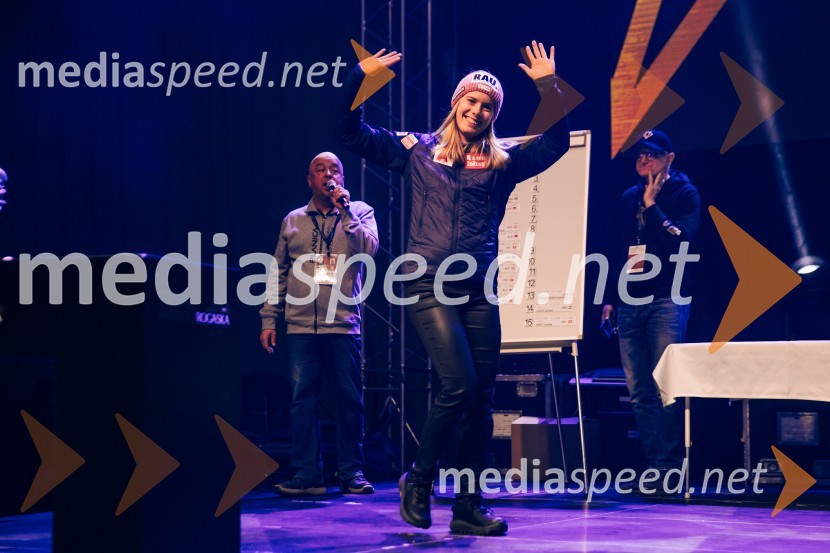  Katharina Liensberger, smučarka (Avstrija)Sobotna podelitev in žreb, Svetovni pokal v alpskem smučanju za ženske Kranjska Gora 2025