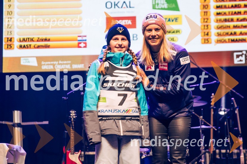  ... ;  Katharina Liensberger, smučarka (Avstrija)Sobotna podelitev in žreb, Svetovni pokal v alpskem smučanju za ženske Kranjska Gora 2025