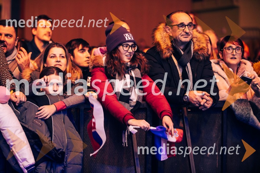 Sobotna podelitev in žreb, Svetovni pokal v alpskem smučanju za ženske Kranjska Gora 2025