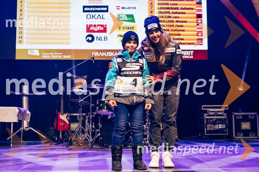  ... ;  Camille Rast, smučarka (Švica)Sobotna podelitev in žreb, Svetovni pokal v alpskem smučanju za ženske Kranjska Gora 2025