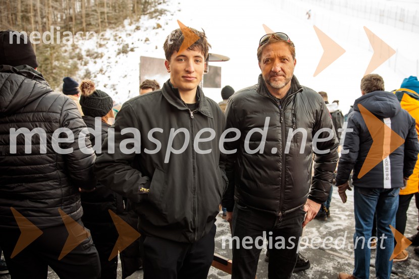  Amon Boštjančič;  Klemen Boštjančič, minister za financeSvetovni pokal v alpskem smučanju za ženske Kranjska Gora 2025, VIP druženje sobota