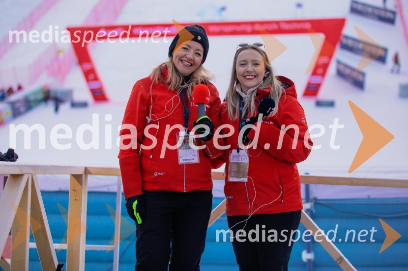  Anja Hlača Ferjančič, novinarka, RTV;  ... Svetovni pokal v alpskem smučanju za ženske Kranjska Gora 2025, VIP druženje sobota