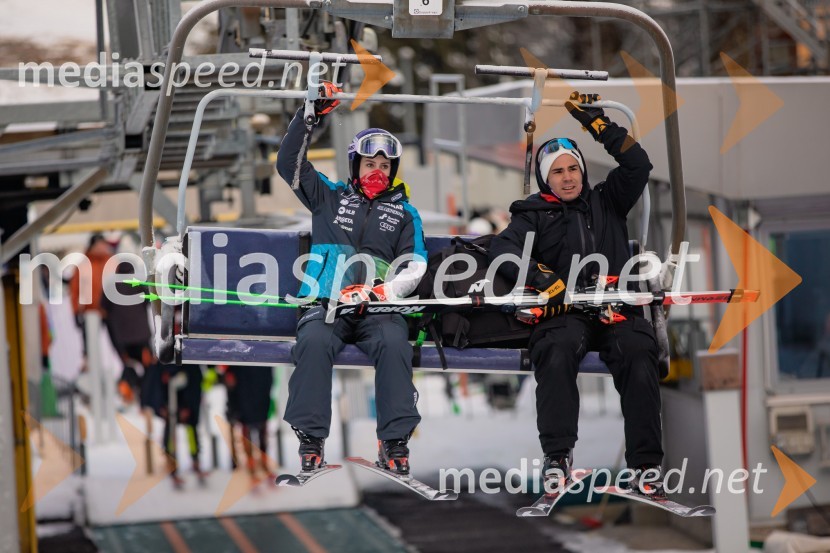  Andreja  Slokar, smučarka;  ... Svetovni pokal v alpskem smučanju za ženske Kranjska Gora 2025, VIP druženje sobota