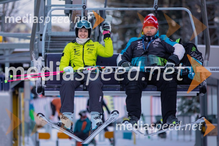  Nika Tomšič, smučarka;  ... Svetovni pokal v alpskem smučanju za ženske Kranjska Gora 2025, VIP druženje sobota