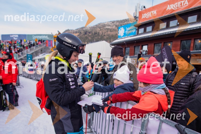  Ana Bucik Jogan, smučarkaSvetovni pokal v alpskem smučanju za ženske Kranjska Gora 2025, VIP druženje sobota