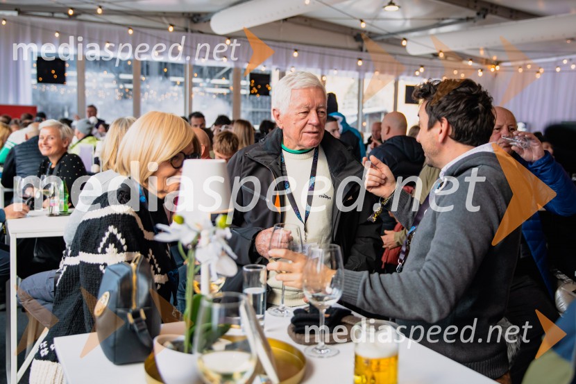  Tone Vogrinec, športni in smučarski funkcionarSvetovni pokal v alpskem smučanju za ženske Kranjska Gora 2025, VIP druženje sobota