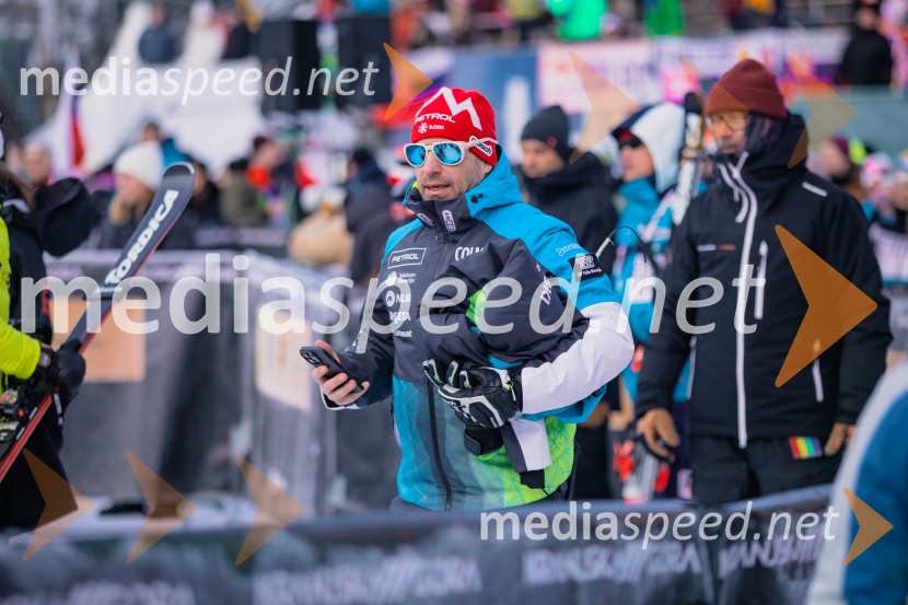  Rene  Mlekuž, nekdanji smučar, organizator Grubinega memorialaSvetovni pokal v alpskem smučanju za ženske Kranjska Gora 2025, VIP druženje sobota