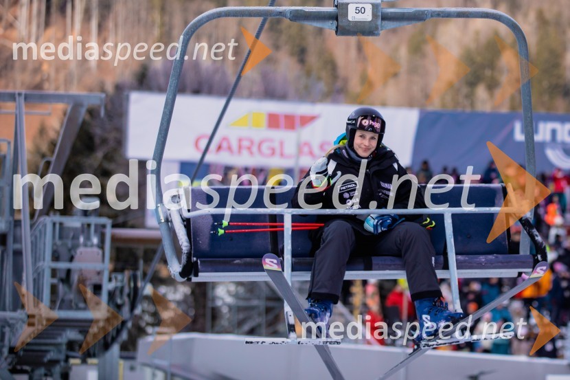 Ana Bucik Jogan, smučarkaSvetovni pokal v alpskem smučanju za ženske Kranjska Gora 2025, VIP druženje sobota