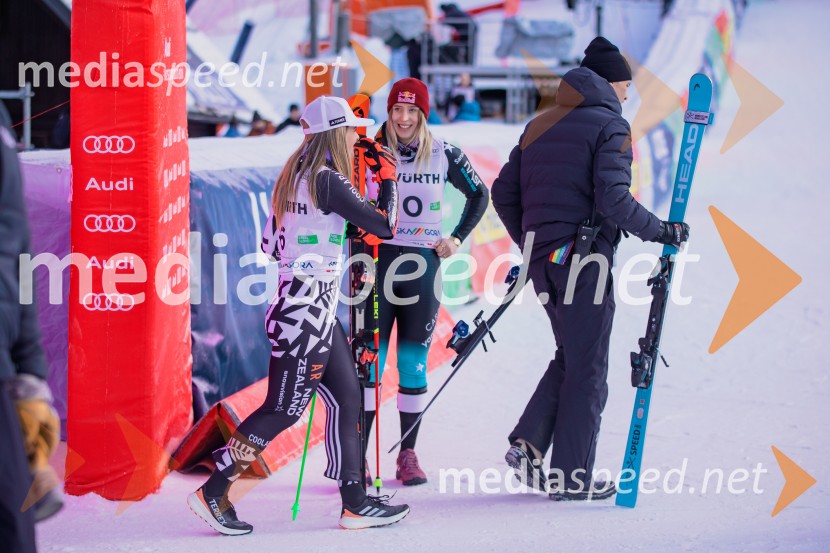  Alice Robinson, smučarka (Novazelendija);  Lara Colturi, smučarka (Albanija)Svetovni pokal v alpskem smučanju za ženske Kranjska Gora 2025, VIP druženje sobota