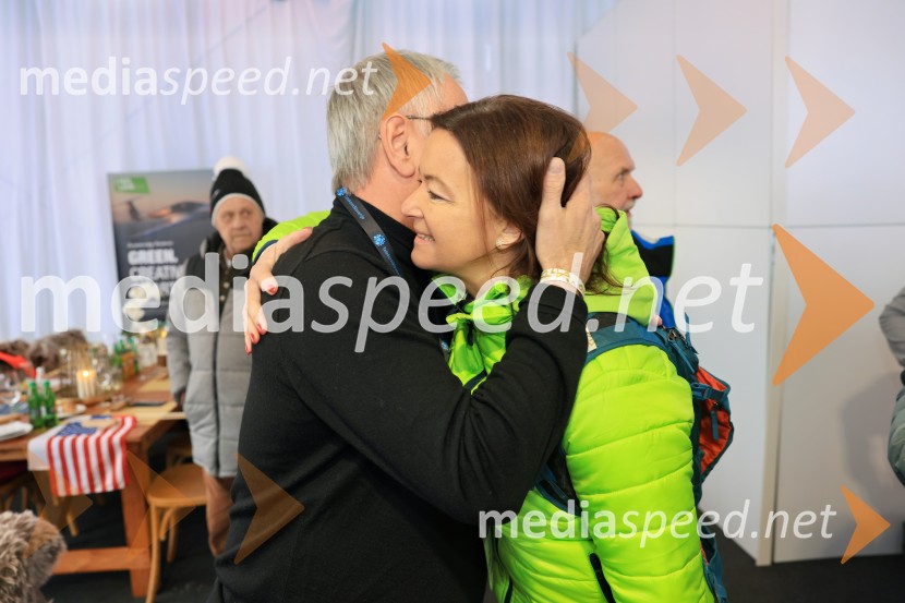  Matjaž Han, minister za gospodarstvo, turizem in šport;  Tanja Fajon, podpredsednica vlade in ministrica za zunanje zadeveSvetovni pokal v alpskem smučanju za ženske Kranjska Gora 2025, VIP druženje nedelja