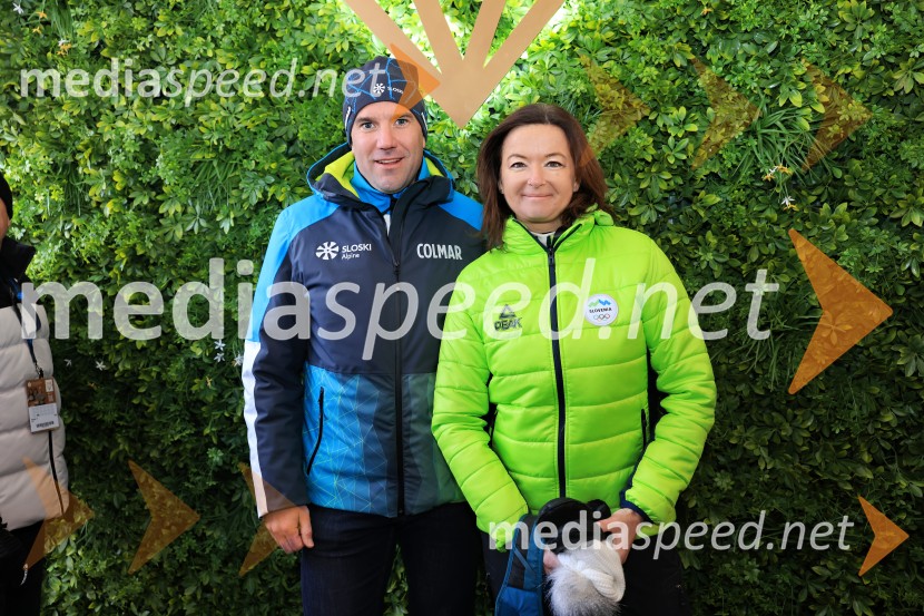  Uroš Zupan, direktor, Smučarska zveza Slovenije ;  Tanja Fajon, podpredsednica vlade in ministrica za zunanje zadeveSvetovni pokal v alpskem smučanju za ženske Kranjska Gora 2025, VIP druženje nedelja