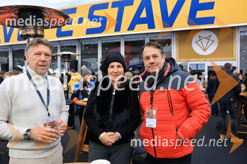  Damijan Terpin, odvetnik;  Barbara Kürner Čad, pravna zastopnica SZS;  Matej Arčon, minister za Slovence v zamejstvu in po svetuSvetovni pokal v alpskem smučanju za ženske Kranjska Gora 2025, VIP druženje nedelja