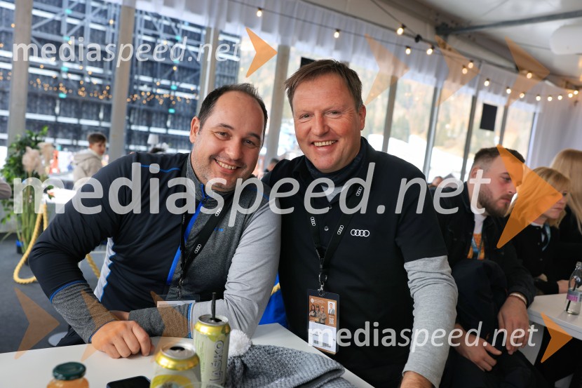  ... ;  Samo Pagon, vodja marketinga znamke Audi pri podjetju Porsche Slovenija d.o.o.Svetovni pokal v alpskem smučanju za ženske Kranjska Gora 2025, VIP druženje nedelja