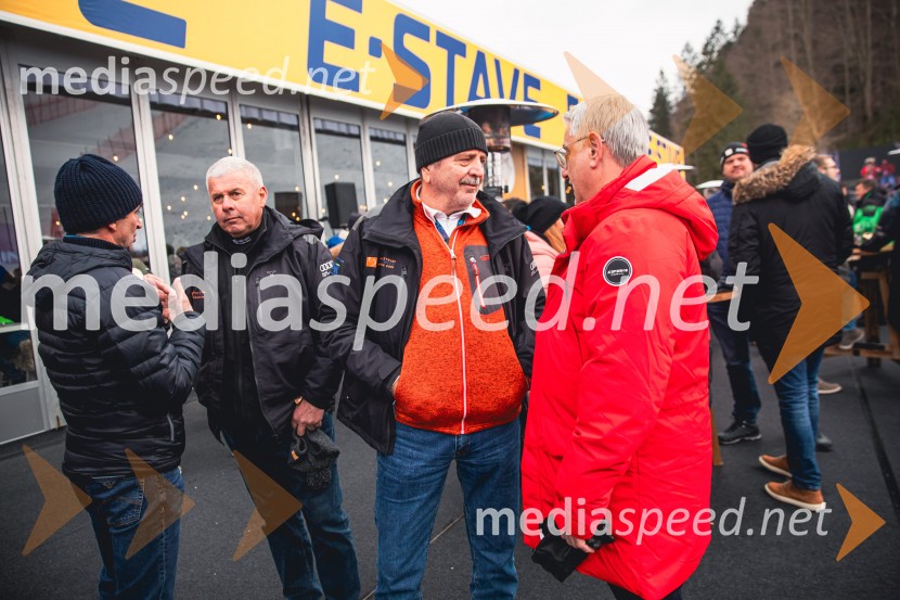  Boris Pesjak, podpredsednik organizacijskega komiteja (OK) pokala Vitranc;  Matjaž Han, minister za gospodarstvo, turizem in športSvetovni pokal v alpskem smučanju za ženske Kranjska Gora 2025, VIP druženje nedelja