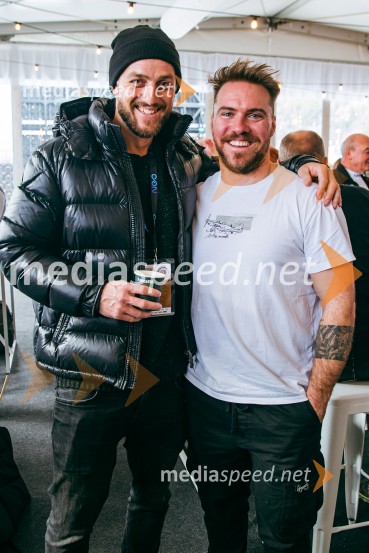  Rok Perko, nekdanji alpski smučar;  Miha Hrobat, alpski smučarSvetovni pokal v alpskem smučanju za ženske Kranjska Gora 2025, VIP druženje nedelja