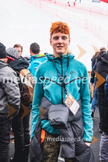  Maks Grubelnik, sin Draga GrubelnikaSvetovni pokal v alpskem smučanju za ženske Kranjska Gora 2025, VIP druženje nedelja