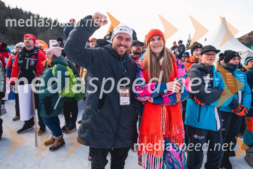  Miha Hrobat, alpski smučar;   Lana PetekSvetovni pokal v alpskem smučanju za ženske Kranjska Gora 2025, VIP druženje nedelja