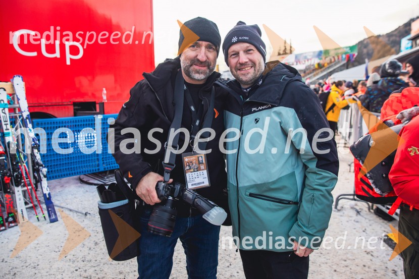  Borut  Cvetko, kreativni direktor, Mediaspeed d.o.o.;  Gašper Jakomin, Smučarska zveza SlovenijeSvetovni pokal v alpskem smučanju za ženske Kranjska Gora 2025, VIP druženje nedelja