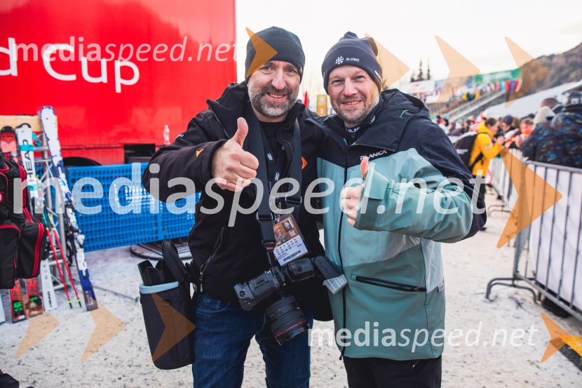  Borut  Cvetko, kreativni direktor, Mediaspeed d.o.o.;  Gašper Jakomin, Smučarska zveza SlovenijeSvetovni pokal v alpskem smučanju za ženske Kranjska Gora 2025, VIP druženje nedelja