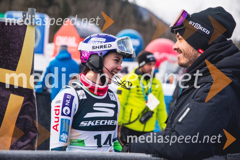  Andreja  Slokar, smučarka;  ... Svetovni pokal v alpskem smučanju za ženske Kranjska Gora 2025, slalom