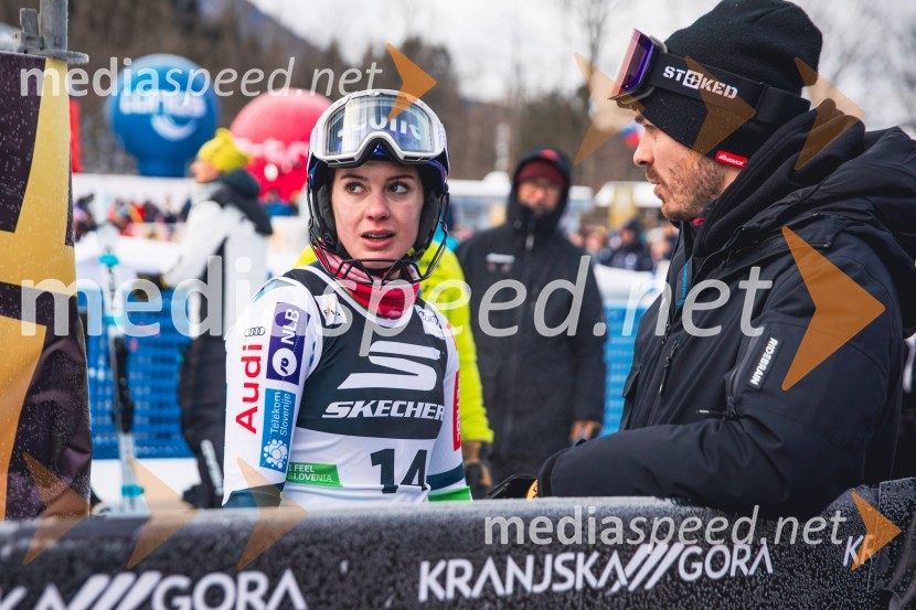  Andreja  Slokar, smučarka;  ... Svetovni pokal v alpskem smučanju za ženske Kranjska Gora 2025, slalom