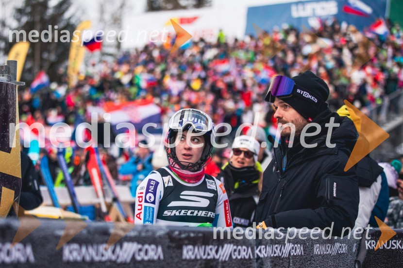  Andreja  Slokar, smučarka;  ... Svetovni pokal v alpskem smučanju za ženske Kranjska Gora 2025, slalom