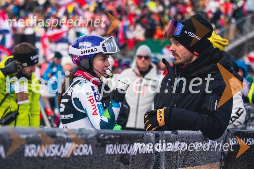  Andreja  Slokar, smučarka;  ... Svetovni pokal v alpskem smučanju za ženske Kranjska Gora 2025, slalom