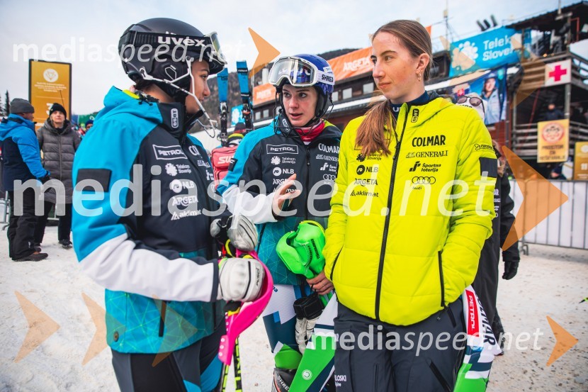  Caterina Sinigoi, smučarka;  Andreja  Slokar, smučarka;  ... Svetovni pokal v alpskem smučanju za ženske Kranjska Gora 2025, slalom