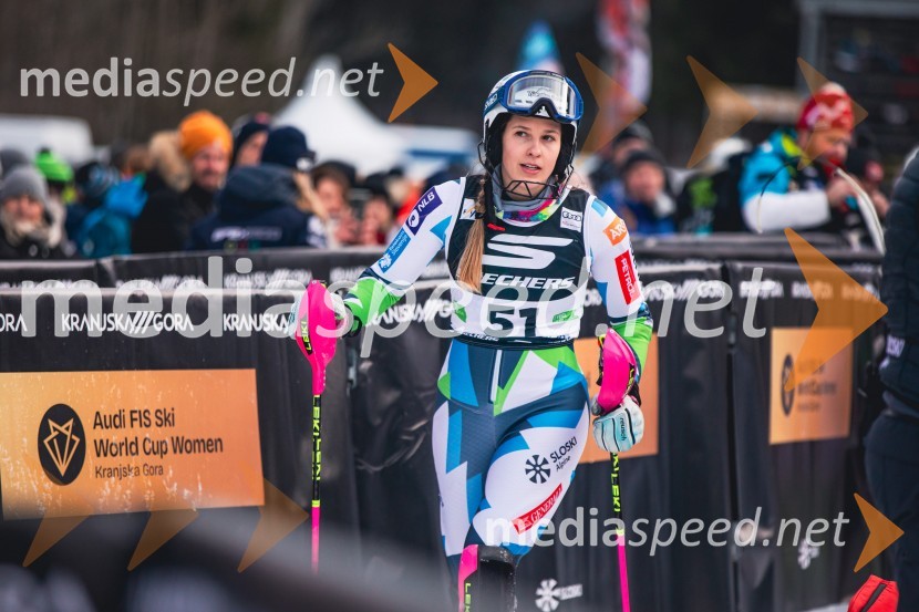  Nika Tomšič, smučarkaSvetovni pokal v alpskem smučanju za ženske Kranjska Gora 2025, slalom
