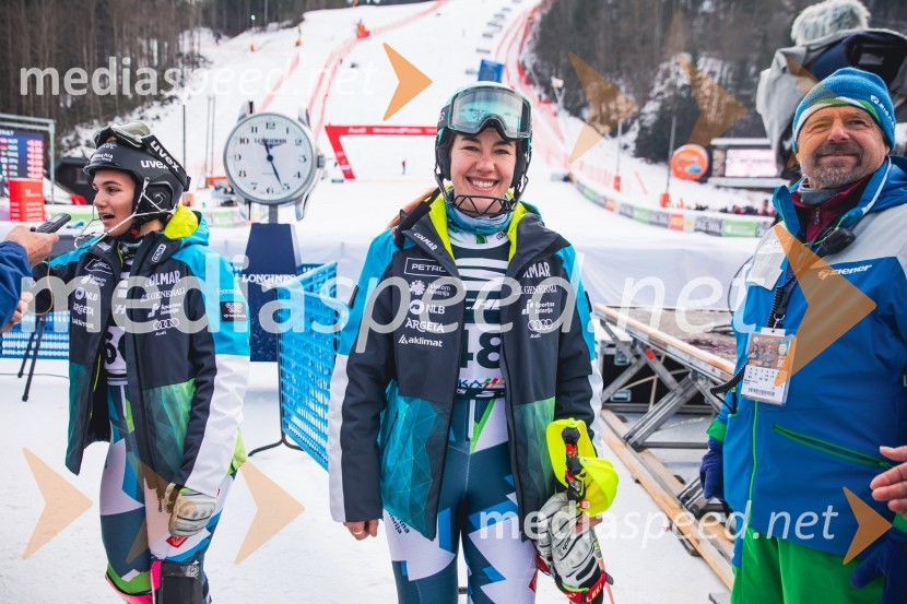  Caterina Sinigoi, smučarka;  Lila Lapanja, smučarka;  ... Svetovni pokal v alpskem smučanju za ženske Kranjska Gora 2025, slalom