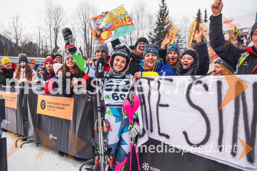  Caterina Sinigoi, smučarka;  ... ;  ... ;  ... ;  ... Svetovni pokal v alpskem smučanju za ženske Kranjska Gora 2025, slalom