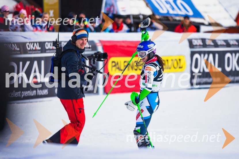  ... ;  Andreja  Slokar, smučarkaSvetovni pokal v alpskem smučanju za ženske Kranjska Gora 2025, slalom