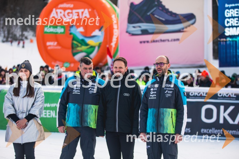  ... ;  Janez Bijol,  direktor podjetja Bijol d.o.o., predsednik Zbora alpskih disciplin, Smučarska zveza Slovenije;  Franci Bolta, direktor znamke Audi pri podjetju Porsche Slovenija d.o.o.;  Luka Steiner, predsednik, Smučarska zveza SlovenijeSvetovni pokal v alpskem smučanju za ženske Kranjska Gora 2025, slalom