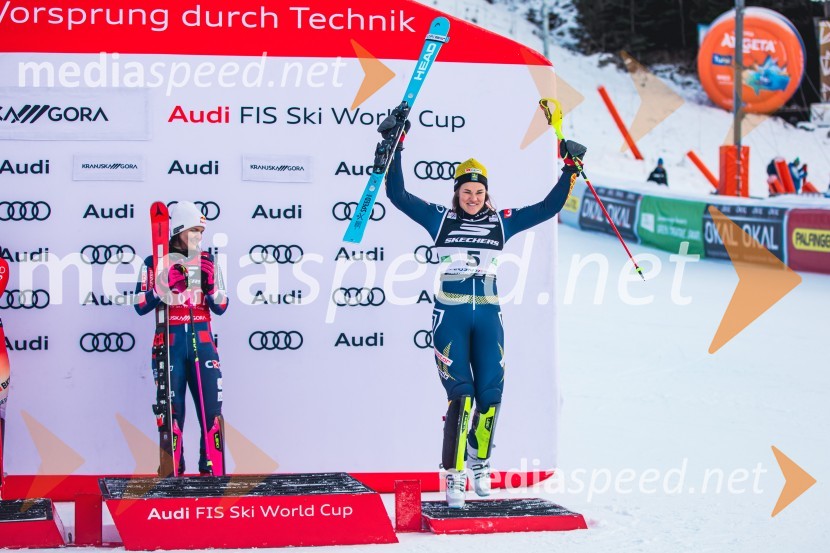  Zrinka Ljutić, smučarka (Hrvaška);  Anna Swenn Larsson, smučarkaSvetovni pokal v alpskem smučanju za ženske Kranjska Gora 2025, slalom